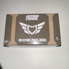 NIB Valaverse Action Force Weapons Pack India Set GI Joe, Star Wars, Valaverse