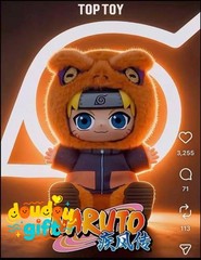 TOPTOY Naruto Shippuden Cute Beast Party Series Vinyl Plushie 2 New