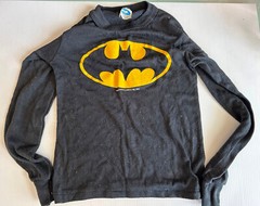 BATMAN Vintage Child’s Long Sleeve Shirt — Size 8/10 — Logo Vintage Clothing