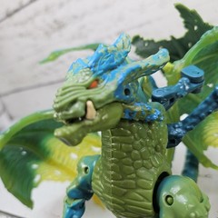 Mega Bloks Plasma Dragons Fangrene Acid Dragon 2007 6″ Adjustable Figure