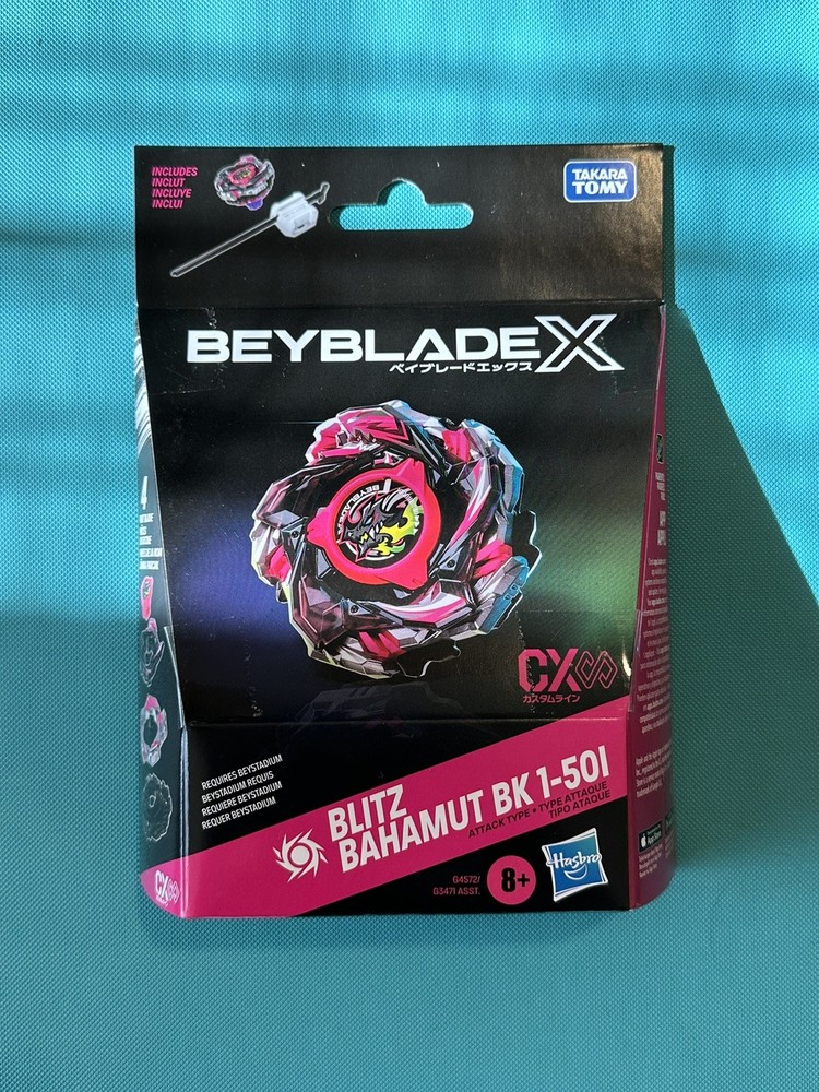 Beyblade X Blitz Bahamut BK 1-50I – HASBRO – In Hand Fast US Shipping