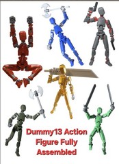 Dummy13 Titan 13 T13 Fully Assembled Action Figure | 3D Printed Articulated Toy