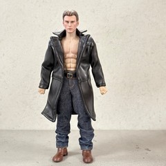 PB-PUN-JKT: 1/12 scale Punisher Style Faux Leather Coat for 6 inch action figure