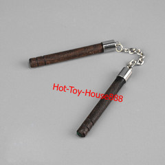 1/6 Chinese Kung Fu Shaolin Staff Nunchaku Three-section Cudgel 12” Figure Body