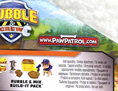 Rubble & Crew Paw Patrol Charger & Wheeler Build-It Pack Action Figure Playset