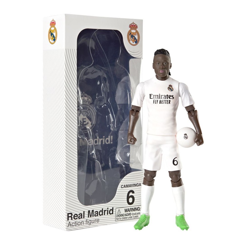 Banbo Toys SOCKERS Real Madrid CF Eduardo Camavinga 8″ Collectible Soccer Action