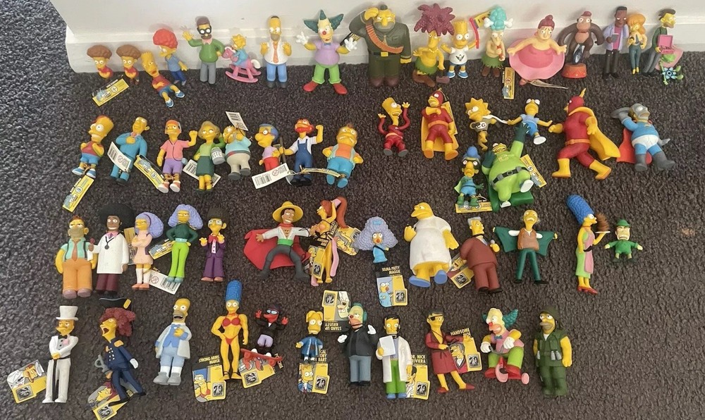 58x Simpsons Figures Set Bundle Season 1 2 3 4 5 6 20 years Simpson RARE Tags