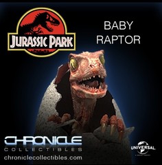 CHRONICLE COLLETIBLES JURRASIC PARK RAPTOR HATCHLING 1:1 Life Size Statue NEW