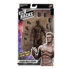 Coffee Brown 1:12 EPIC HACKS Blank Male Action Figure 6″ Boss Fight