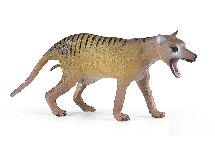 Thylacine Toy Action Figure Small Animal Figurine Doll Gift for Kids