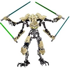 32cm Star General Grievous Action Figure with Lightsaber Building Blocks Toy