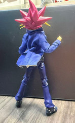 SU-YO-JKT: 1/12 custom wired Blue jacket for Yu-Gi-Oh! SHF Yami Yu Action Figure