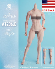 Worldbox AT206B 1/6 Female Pale Muscle Flexible Girl Body 12”Action Figure