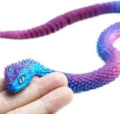 19inch 3D Printed Snake Model,Articulated Animals figure,Fidget Toys Home Decor