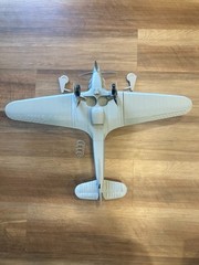 1:18 scale Hawker Hurricane Model Kit-Disassembled and Unpainted