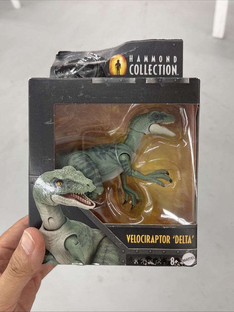 JURASSIC WORLD PARK HAMMOND COLLECTION VELOCIRAPTOR DELTA MATTEL Figure New