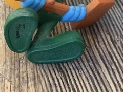 2.75”H Smurf Farmer 2011 Peyo McDonalds TV Movie Character Toy