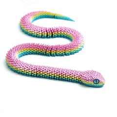 19inch 3D Printed Snake Model,Articulated Animals figure,Fidget Toys Home Decor