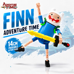3D Printed Adventure Time Action Figure 14cm – 1/12 Scale FINN Hero Toy Gift