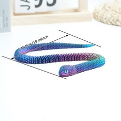 19inch 3D Printed Snake Model,Articulated Animals figure,Fidget Toys Home Decor