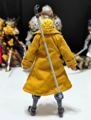 KC-SABO-LTC-YL: 1/12 Yellow Wired Long Coat for Bandai One Piece SHF Sabo Figure