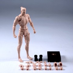 USA Romankey COWL 1/12 Male Action Figure Body 6in Pale Skin Joint Model w/Head