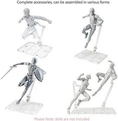 Adjustable Action Figure Display Holder Base Doll Model Support Stand HG144 24Pc