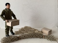 GI Joe Firebase Ryan 1/6th Custom Tank / Vehicle Accessory Set Sandbags Mint New