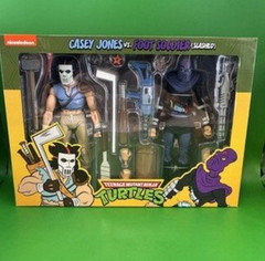 NECA TMNT Teenage Mutant Ninja Turtles Casey Jones & Foot Soldier Figures 2 Pack