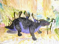 The First Gods STEGOSAURUS Lost World Creations PLA Figure With Trading Card