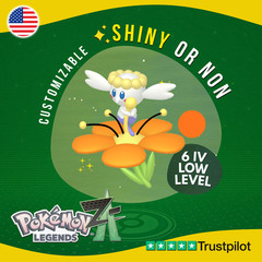 Flabébé Orange Shiny or Non ✨ 6 IV Pokémon Legends Z-A Legit Customizable ZA Z A