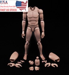 1/6 MX02-A Europe Skin Male Figure Body Model Toy with Neck For 12″ Head
