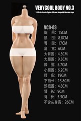 US VERYCOOL VCD-03B 1:6 Natural Silicone Plump Woman Figure Body Big Breast Toy
