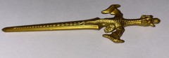 Mystic Knights Of Tir Na Nog Rohan Gold Dragon Sword Weapon blade katana
