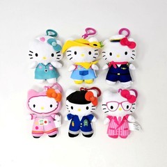 Hello Kitty Plush Dangler : Dream Job Series – Complete Set of 6 New Clips!