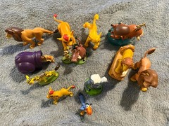 Vintage Disney Lion King Action Figures Lot Of 12 toys Cake Toppers