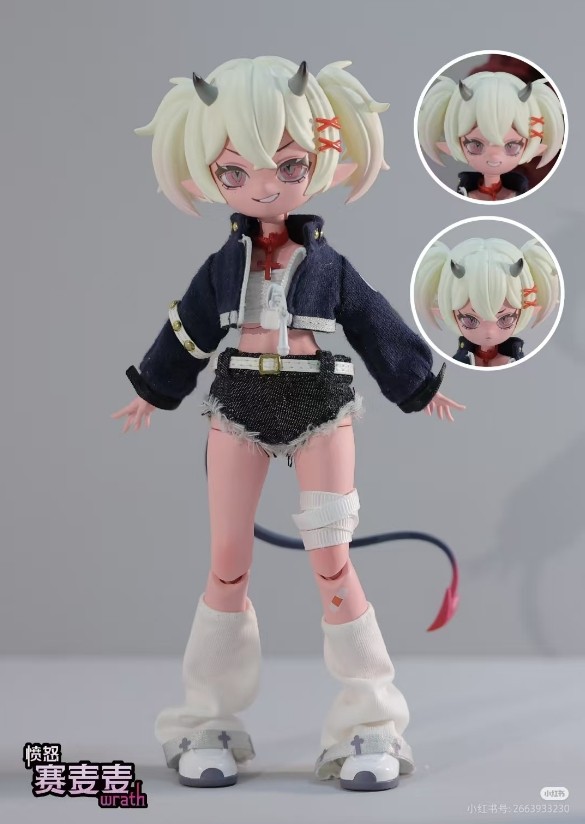 Wrath Cooze Devil’s Born 21cm/8.2″ Bjd Dressable Action Figure Designer Toy Gift