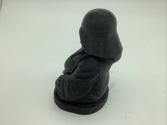 3D Printed 4″ Star Wars Darth Vader Inspired Buddha Figure Black PLA Plastic