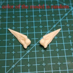 1Pair 1:6 Scale Elf Ears Carved Model for 12″ Female Action Figure Head Body Toy