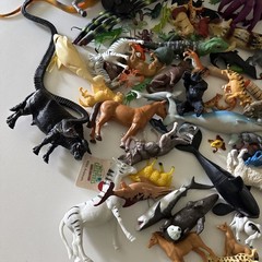 4 Lbs Lot Plastic Rubber PVC Realistic Animal Figure Wildlife Zoo Ocean Farm