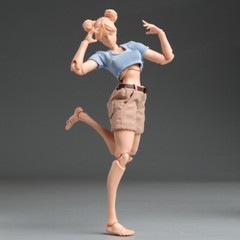 Romankey X COWL 1/12 Soldier Action Figure 6in Girl Suntan Skin Joint Body Model