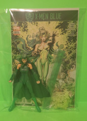 Marvel Legends POLARIS *CUSTOM* – WARLOCK BAF WAVE + GREAT COMIC X-MEN BLUE # 9