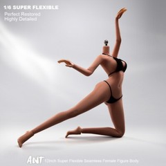ANT T302 1/6 Seamless Copper Suntan Female Body Large Bust Makeup For 12″ Figure