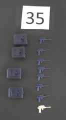 GI Joe Destro Gun & Case Lot. 1983. Played With Condition. Priced To Sell! 35