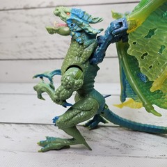 Mega Bloks Plasma Dragons Fangrene Acid Dragon 2007 6″ Adjustable Figure