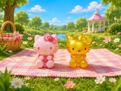 HELLO KITTY Set Of 2 Common Gold Sonic Hello Kitty And Friends Secret Scent Cafe