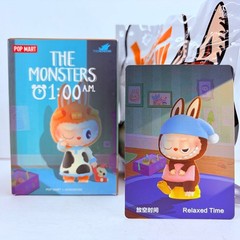 POP MART Labubu The Monsters 1:00 A.M. Series Figure Doll – Relaxed Time