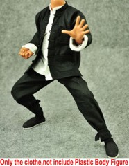 1/6 Kung Fu Man Suit Shirt&Pants Chinese Traditional Clothes F 12″ Figure