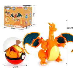 Pokemon Figures Toys Pocket Monsters Ball Model Pikachu Gengar Pokeball Dragonit