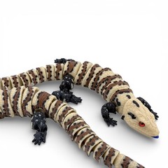 3D Printed Blue-Tongue Skink – Fully Articulated Flexi (11 Inches Long)